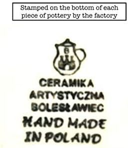 Polish Pottery Mug - 16 oz. Bistro - Holly Berry - Image 4
