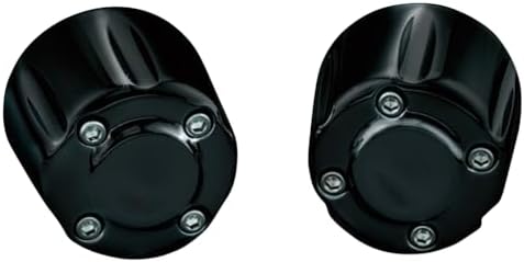 Kuryakyn 6339 Motorcycle Handlebar Accessory: Hand Grip End Cap Weight, Gloss Black, 1 Pair by Kuryakyn
