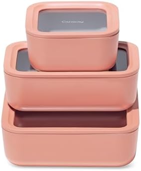 Caraway 3-Piece Glass Food Storage Container Set by Unknown
