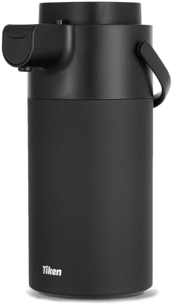 Tiken Airpot Coffee Dispenser with Pump - Coffee Carafes for Keeping Hot - Beverage Dispenser - 135oz/4L Thermal Coffee Carafe for Hot Liquids - Stainless Steel Insulated Coffee Thermal Carafe by WelcometoTikenWare