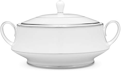 Noritake Spectrum Covered Vegetable Bowl, White, 48 oz by Noritake