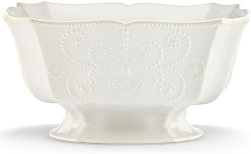 Lenox French Perle White Stoneware Centerpiece Serving Bowl by Lenox