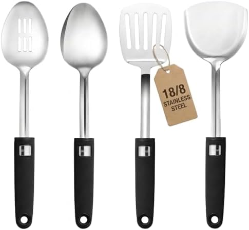 4pcs Stainless Steel Kitchen Utensils Cooking Utensils Set by Unknown