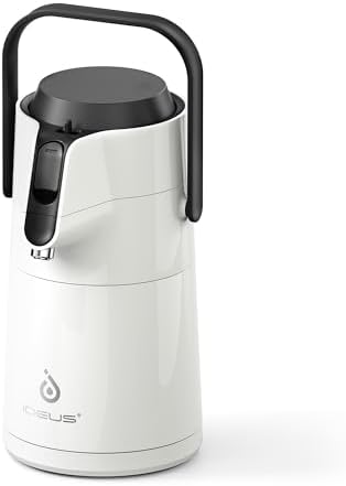 IDEUS Thermal Coffee Carafe 68oz, Beverage Dispenser White by IDEUS
