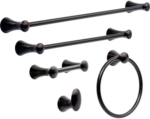 Delta Faucet 73824-RB Lahara Towel Bar, 24", SpotShield Venetian Bronze - Image 2