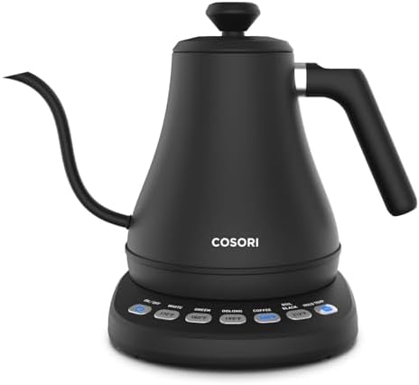 Cosori Gooseneck Electric Kettle with Temperature Control, 0.8L, Black by Cosori