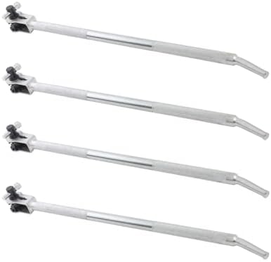 Mytee Products 4 Pack 39.5" Standard Ratcheting Winch Bar for Flatbed Trailer - Chrome Carbon-Steel Ratchet Winch Bar with Non-Slip Handle & Slip Resistant Tip for Secure Operation by MyteeProducts