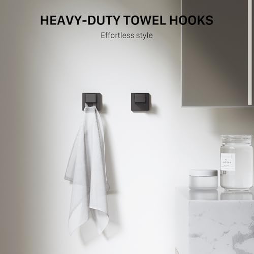 20-Piece 23.6 Inch Matte Black Bathroom Hardware Accessories Set - Image 5