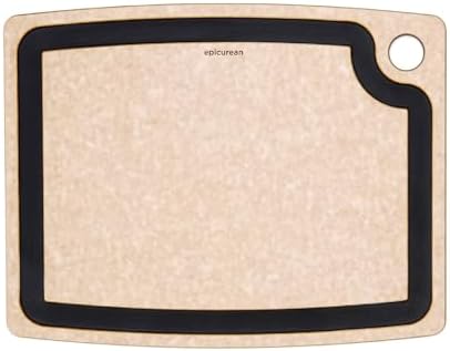 Epicurean Gourmet Series Cutting Board with Juice Groove, 14.5-Inch by 11.25-Inch, Natural/Slate by Epicurean