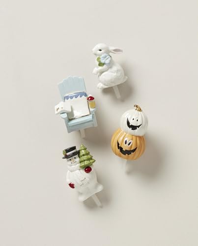 Lenox 894300 Profile All Seasons 4-Piece Poppers Set, White, Christmas Dinnerware Accessories - Image 3