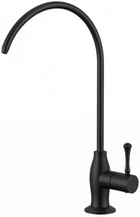 WEWE Drinking Water Faucet with Vintage Design, Non-Air Gap, Matte Black by WEWE