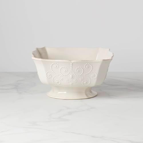 Lenox French Perle White Stoneware Centerpiece Serving Bowl - Image 2