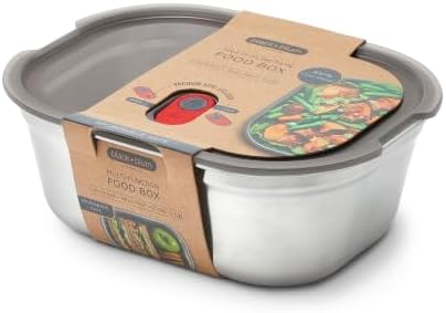 BLACK + BLUM Microwavable Stainless Steel Lunch Box | Multi-Function, Vacuum Sealed Container for Healthy Food | Portable and Stackable Food Storage for Office and Outdoor | 40 oz / 1200 ml by BlackBlum