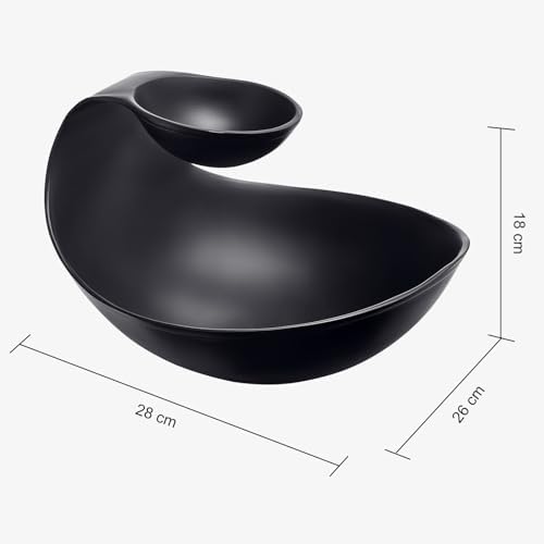 Brass Black Chip and Dip Serving Bowl Brass Tiered Snack, Candy & Salad Bowl Decorative Centerpiece Serving Platter Nuts, Chip & Dip, Salsas, Tray, Serveware Home Decor Gift Entertaining Centerpiece - Image 6