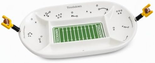 Mud Pie Divided Football Field Platter, Serving Platter, Holiday Serveware, Hostess Gift, Serving Dish, Seasonal Table Decor by MudPie