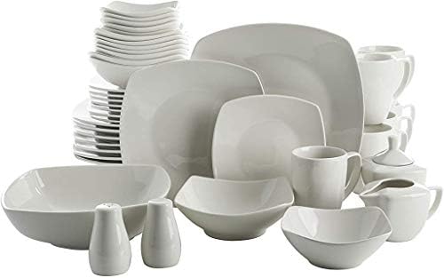 Gibson Home Zen Buffetware 39 Piece Dinnerware Set , White by GibsonHomewares