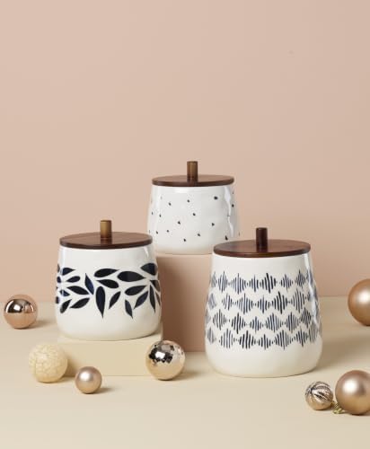 Lenox Blue Bay 3-Piece Canister Set with Lid, for Kitchen Counter - Image 7