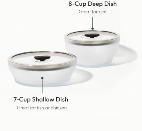 Anyday 4-Pc Microwave Cookware Glass Food Storage Set (Black Sesame) - Image 2