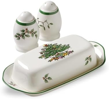 Spode Christmas Tree 3-Piece Hostess Set for Holiday Entertaining by Spode