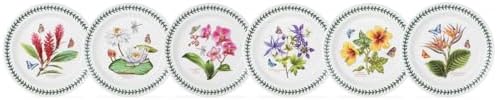 Portmeirion Exotic Botanic Garden Dinner Plate Set with 6 Assorted Motifs by Portmeirion