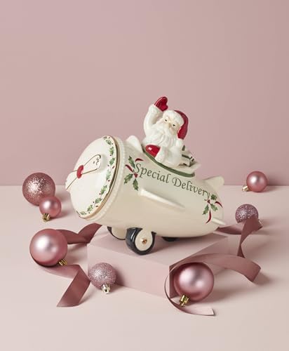 Lenox 863640 Holiday Airplane Cookie Jar - Image 4