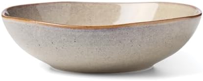 Oneida Organic Shades Oatmeal Stoneware 2-Piece Serving Platter Set - Image 2