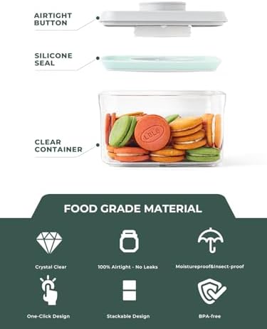 Small Airtight Container, 0.3Qt Mini Snack Jar with Pop-Top Lid - Image 5