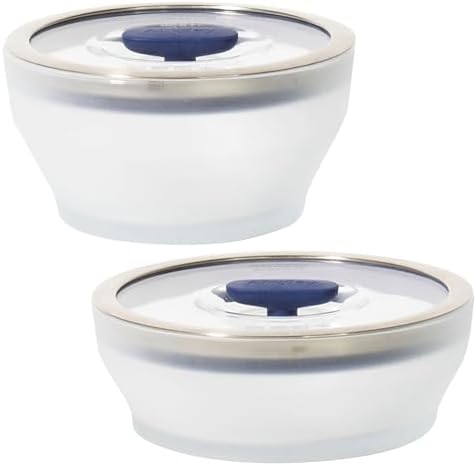 Anyday 4-Pc Microwave Cookware & Glass Food Storage Set, Medium (Blueberry) by Anyday