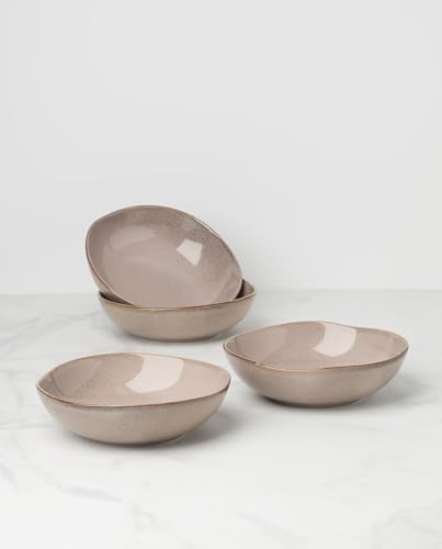 Oneida Organic Shades Clay Stoneware Pasta Bowl Set for 4, 34.5oz - Image 2