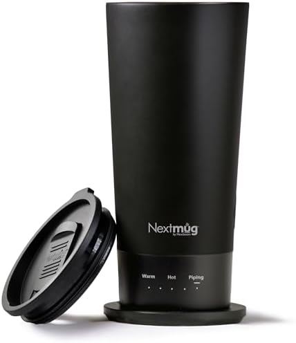 Nextmug Go - Temperature-Controlled, Self-Heating Travel Mug by NextmugbyNextboom