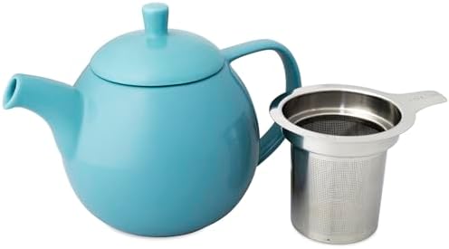 FORLIFE Curve Teapot with Infuser, 24-Ounce, Turquoise - Image 3