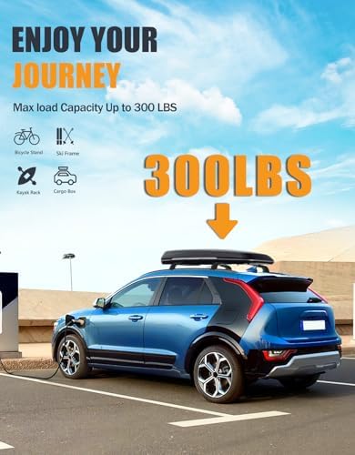 KINGGERI 300lbs Roof Rack Cross Bars for Kia NIRO 2023-2026 - Image 3