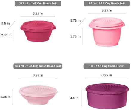 Tupperware Heritage 36-Piece Vintage Pink Set (18 Containers, 18 Lids) - Image 3