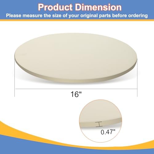 Large Round 16 Inch Pizza Stone for Grill and Oven, Cordierite Baking Stone - Image 2