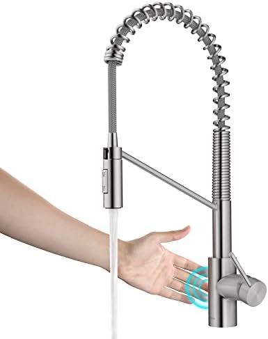 KRAUS Stainless Steel 21 in Touchless Pull Down Kitchen Faucet KSF-2631SFS by Unknown
