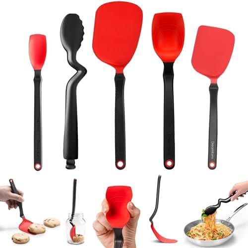 Dreamfarm Everyday Kitchen Essentials - RedBlack, Set of 5 by Dreamfarm