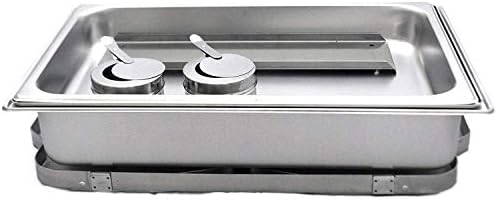 Complete Stainless Steel Chafing Dish Set by TigerChef, Buffet Food Warmer with Foldable Frame, Fuel Holders with Covers, Food Pans, Water Pan, Elegant Buffet Set for Parties, 8 Qt Capacity, Set of 2 - Image 4
