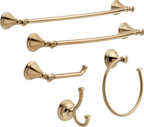 DELTA 79710-CZ, 18" Glass Shelf with Bar, Champagne Bronze - Image 4