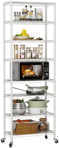 Golpart 8Tier Adjustable Storage Shelves Metal Wire Shelving Standing Shelf by Golpart