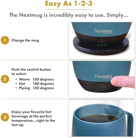 Nextmug Plus - Temperature-Controlled, Self-Heating Coffee Mug - Image 4