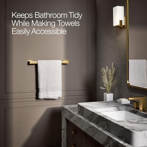Kohler 26633-2MB Honesty® 18" Towel bar, Vibrant Brushed Moderne Brass - Image 3