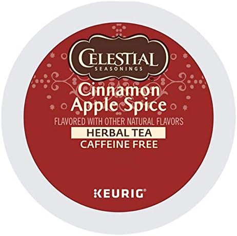 Celestial Seasonings Cinnamon Apple Spice Herbal Tea, Single-Serve Keurig K-Cup Pods, 96 Count by CelestialSeasonings
