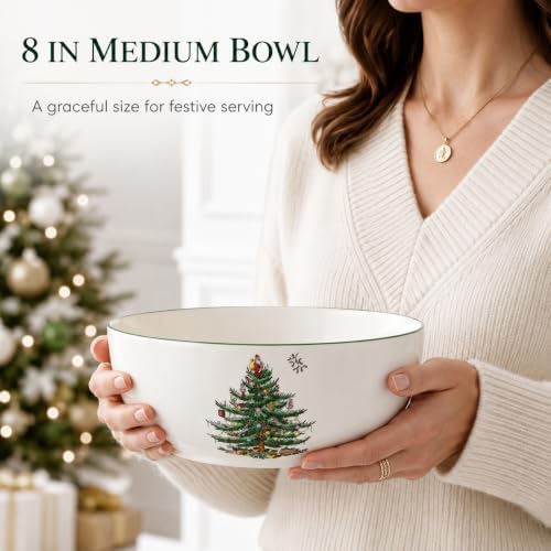Spode Christmas Tree Medium Round Holiday Serving Bowl - Image 2