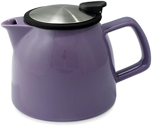 FORLIFE Bell Ceramic Teapot with Basket Infuser, 26-Ounce/770ml, Purple by Unknown
