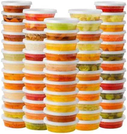 [8oz-240 Sets Plastic Deli Containers with Lids - BPA Free Clear Soup Containers with Airtight Lids, Leak Resistant Food Storage for Meal Prep, Stackable/Microwave/Dishwasher/Freezer Safe by ProTakeOut