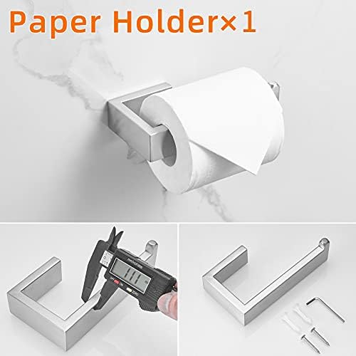Fapully 5 Piece Bathroom Hardware Set Stainless Steel Bathroom Accessories - Image 4