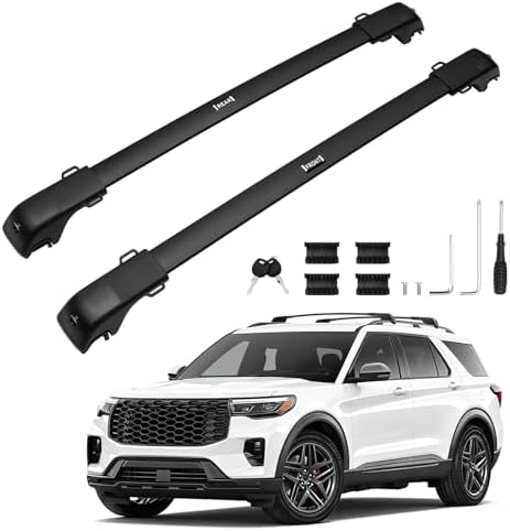 300LBS Roof Rack Crossbar for 2020-2026 Ford Explorer with Raise Rails by Powerty