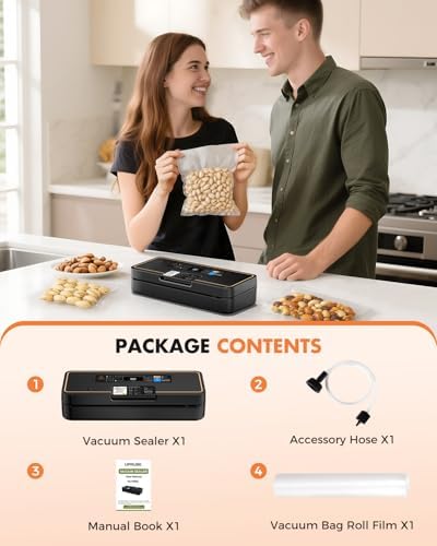 Vacuum Sealer for Food, Food Saver, 95kPa, Easy Tear Cutter, 9-in-1 - Image 7