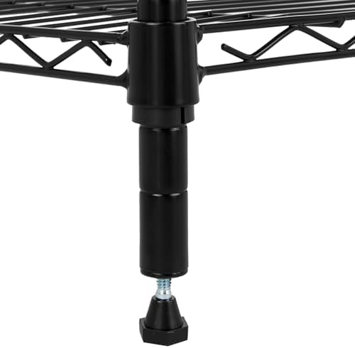 Amazon Basics 5-Shelf Adjustable Heavy Duty Steel Wire Storage Shelves for Garage, Kitchen, Easy Assembly, 36" x 14" x 72", Black - Image 4
