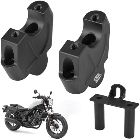 KEMIMOTO Motorcycle Handlebar Risers with Dashboard Bracket Fit for Rebel by kemimoto